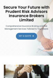 Prudent Risk Advisors website built by Winzy Studios — website designer in Nigeria